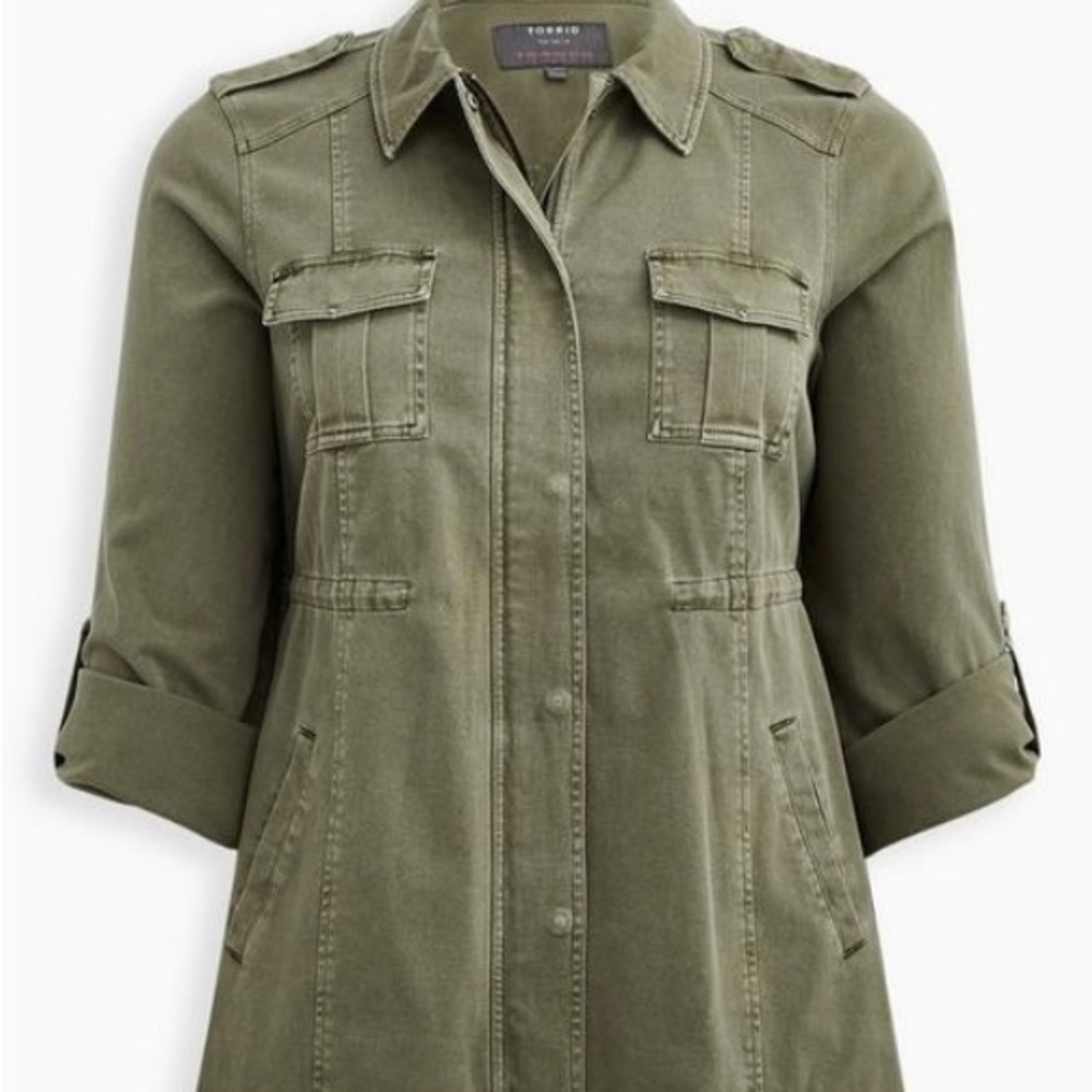 Torrid Olive Utility Jacket - Women